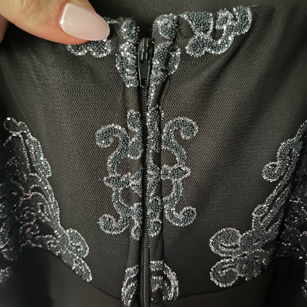 Speechless Filigree Halter Skater Dress - Picture 6 of 7